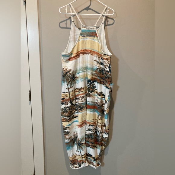 FREE PEOPLE Movement Printed Hot Shot Onesie in Seaside Combo - Picture 6 of 6